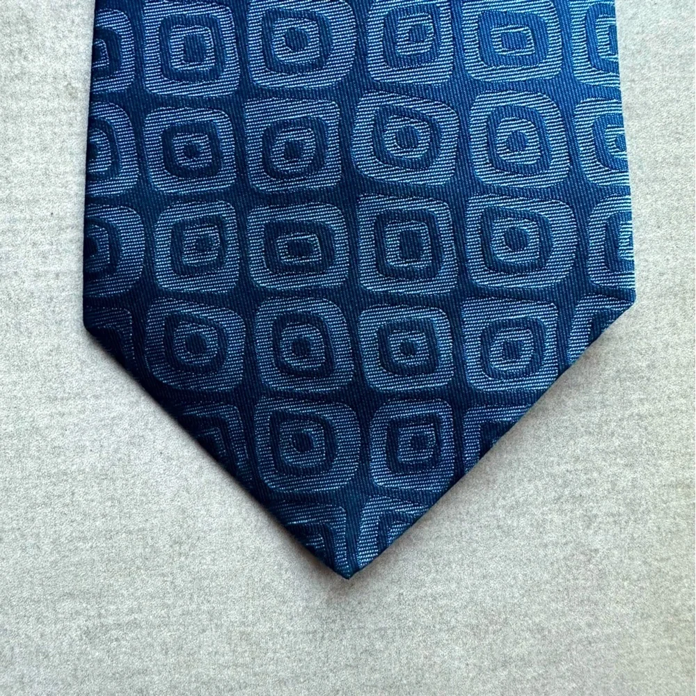 Salvatore Ferragamo Blue on Blue RECENT Silk Tie